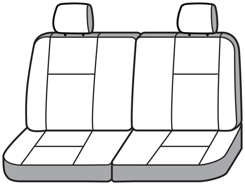 Covercraft 19-23 Ford Transit Polycotton SeatSaver Custom Third Row Seat Covers-Grey