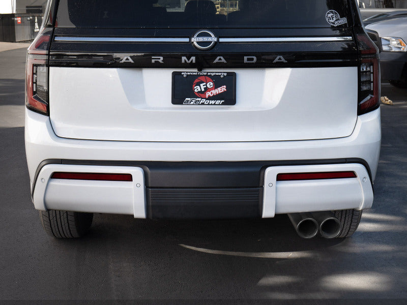 aFe Vulcan Series 3in Stainless Steel Cat-Back Exhaust w/ Black Tip Nissan Armada 25-26 V6-3.5L (tt)