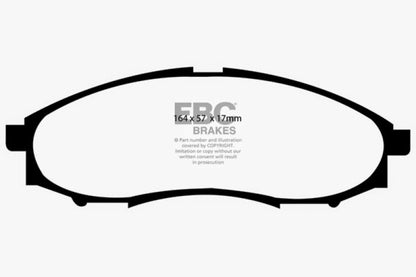 EBC 03-04 Nissan Frontier 3.3 2WD Ultimax2 Front Brake Pads