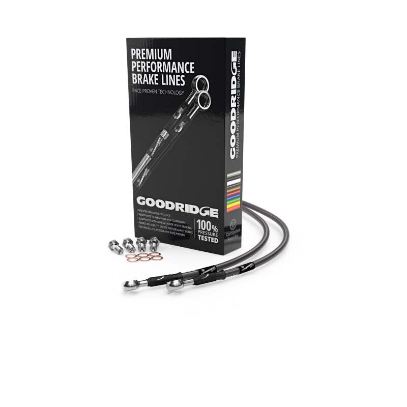 Goodridge 06-20 Triumph Daytona 675 Carbon Rear SS Brake Lines