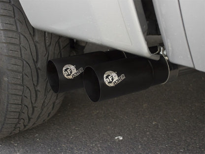 aFe Rebel Series CB 3in Middle Side Exit SS Exht w/ Black Tips 09-16 Chevy Silverado/GMC Sierra 1500