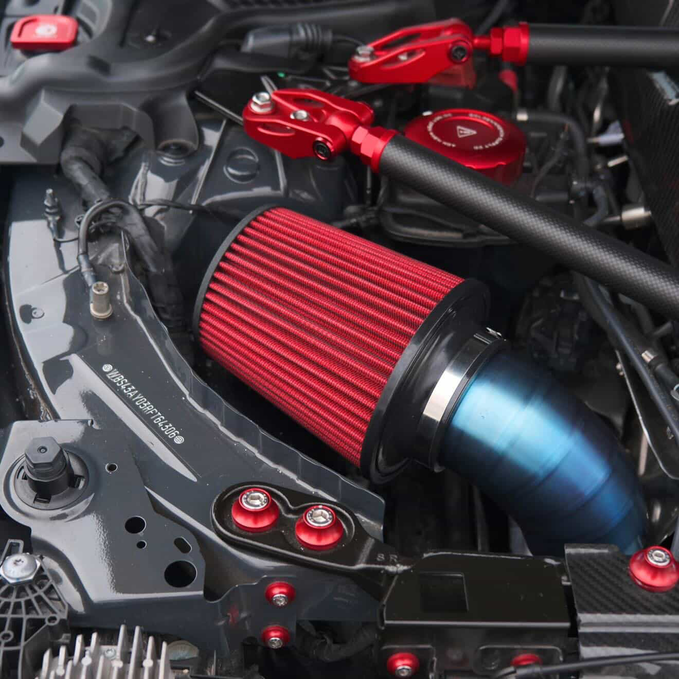 IRL BMW G8x Top Mount Titanium Intake