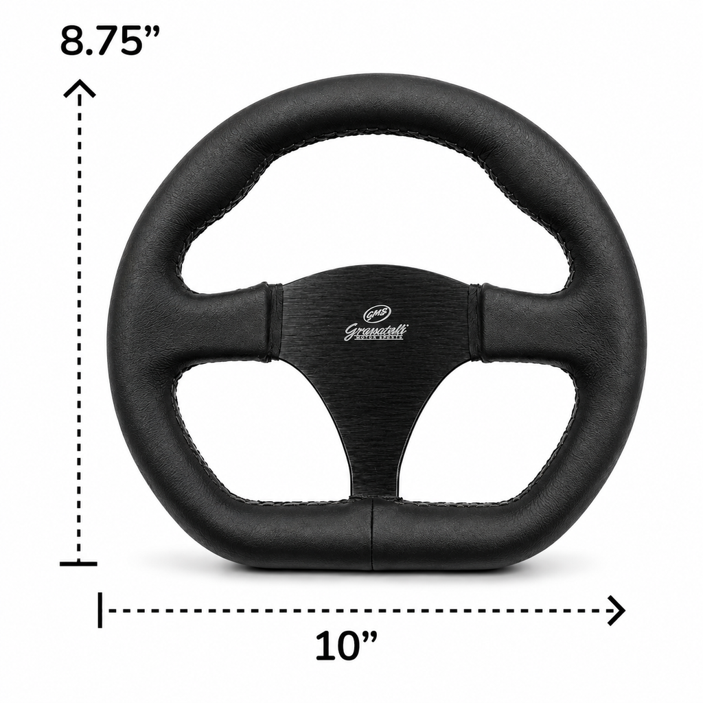 10" Drag D-Shape Racing Steering Wheel for Drag, Track & Performance Cars – 789464 - Granatelli Motor Sports