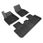 3D MAXpider 2026 Tesla Model Y Juniper Elitect 1st & 2nd Row Floormats - Black