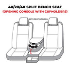 Covercraft 22-24 Dodge RAM 2500-3500 Carhartt Super Dux SeatSaver Frt Row Custom Seat Cover -Gravel