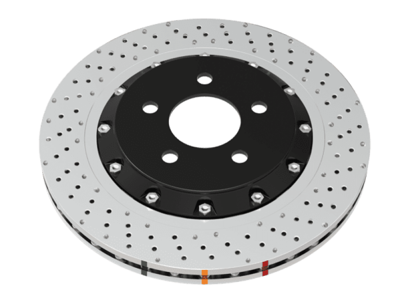 DBA 13-16 Cadillac CTS V Front Right 5000 Series 2-Piece Drilled Rotor w/Black Hat