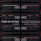 Putco 2024+ Ford F150 w/Factory LED Tail Light & OBS 60in Freedom Blade Tailgate Light Bar