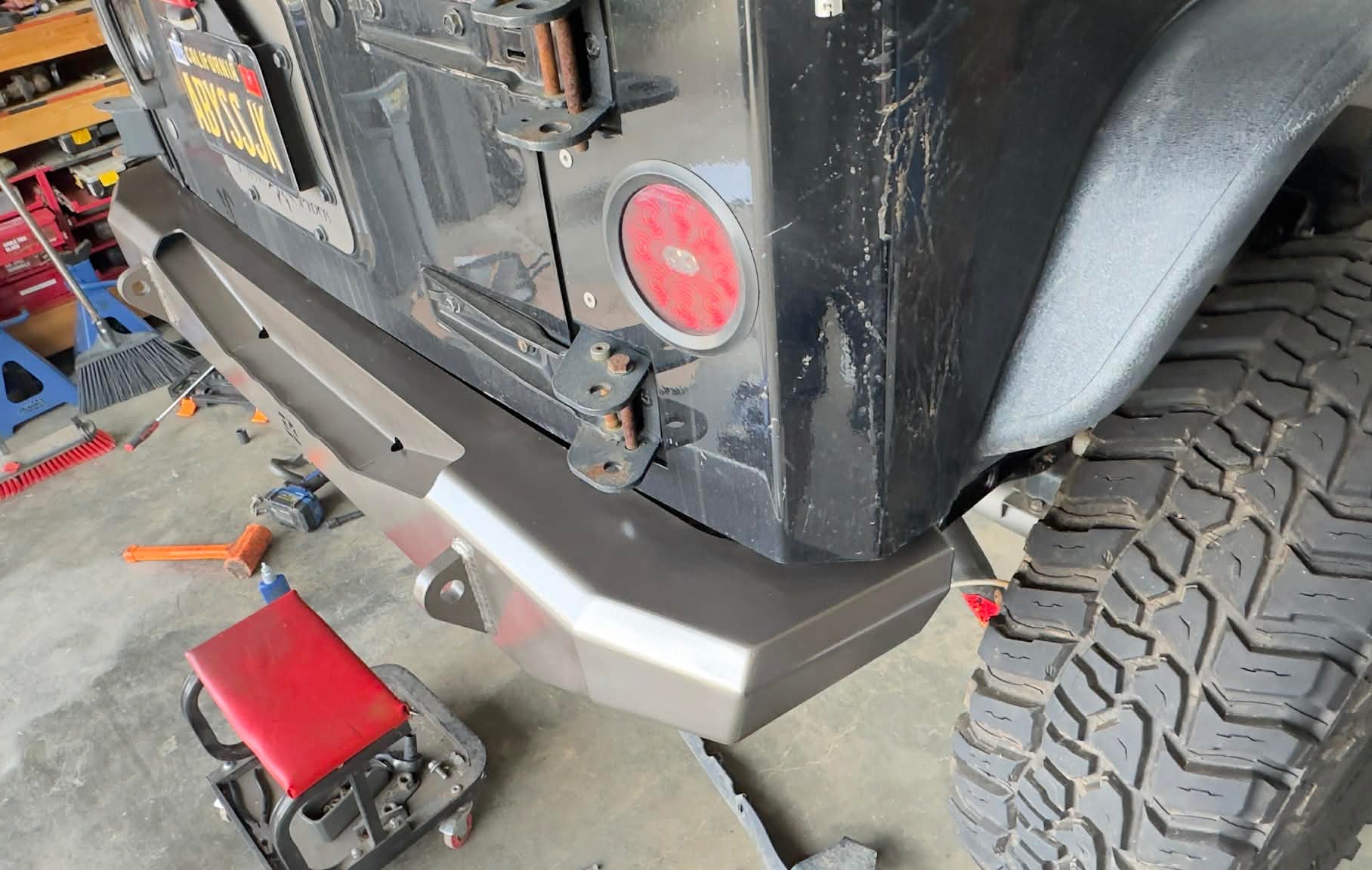 Gauntlet Series Rear Bumper for Jeep JK Wrangler (2007-2018)