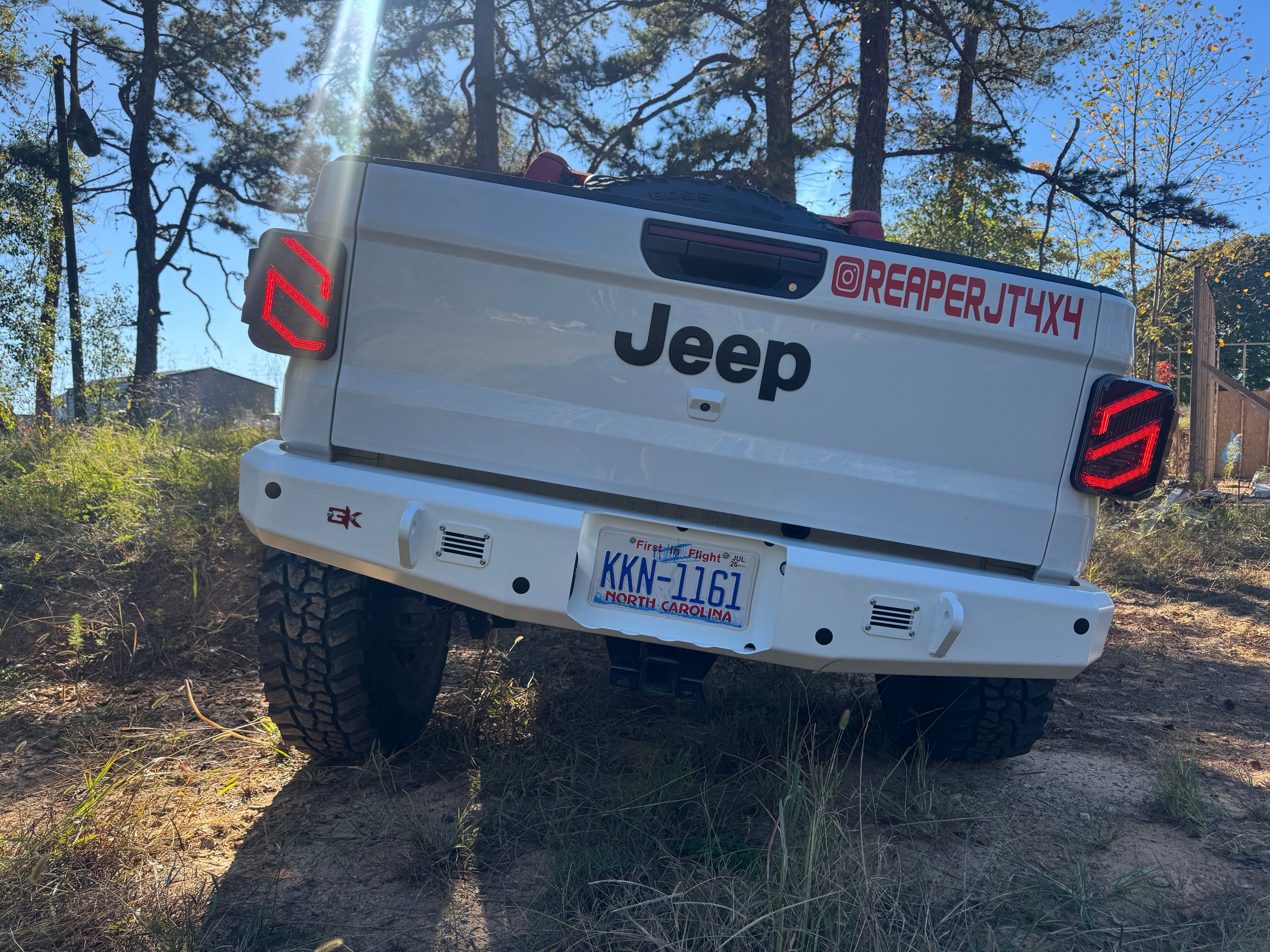 Gauntlet Rear Bumper for 2020+ Jeep Gladiator JT By Gatekeeper Off-Road