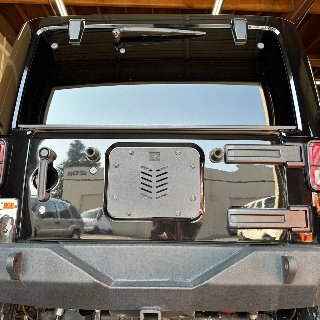 Spare Tire Delete Plate for Jeep JK Wrangler By Gatekeeper Off-Road