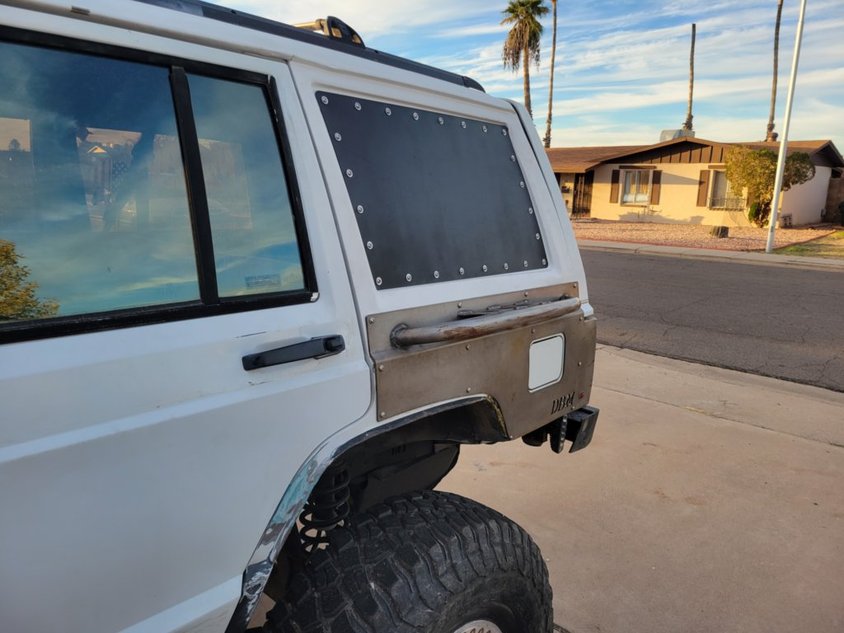1984-2001 Jeep Cherokee XJ Molle Panel Rear Window Replacement Kit By Gatekeeper Off-Road