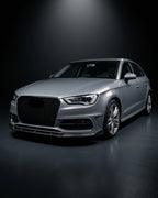 Carbon Fiber Front Bumper Lip for Audi A3 S-Line 8V Hatch 2014-2016