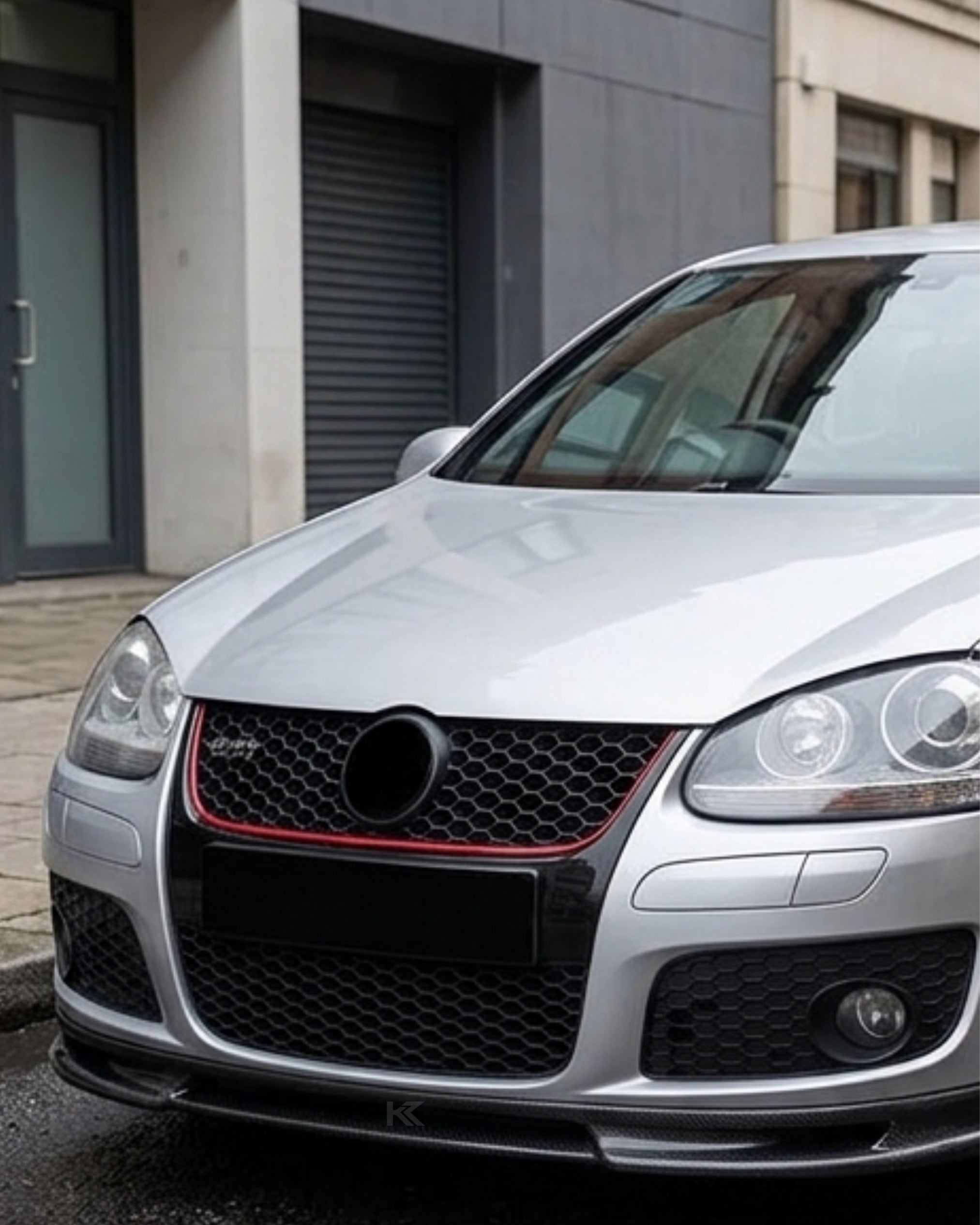VW Golf MK5 GTI Carbon Fiber Front Lip – A-Style Splitter (2006–2008)