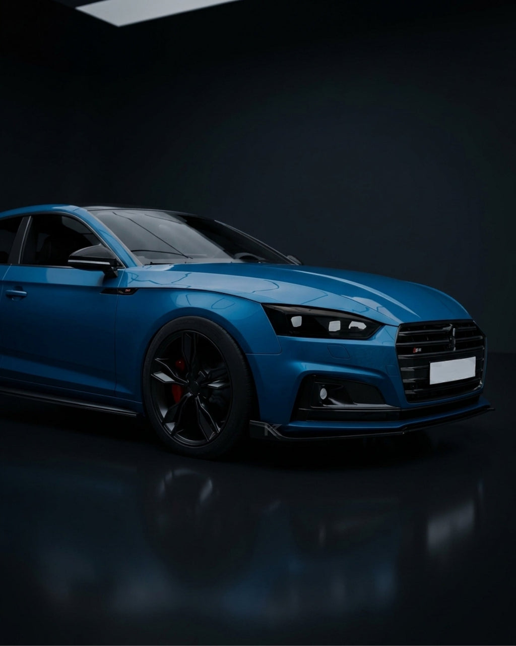 Audi A5 S-Line / S5 B9 Carbon Fiber Front Lip – M-Design Splitter (2017–2019 Coupe & Sportback)