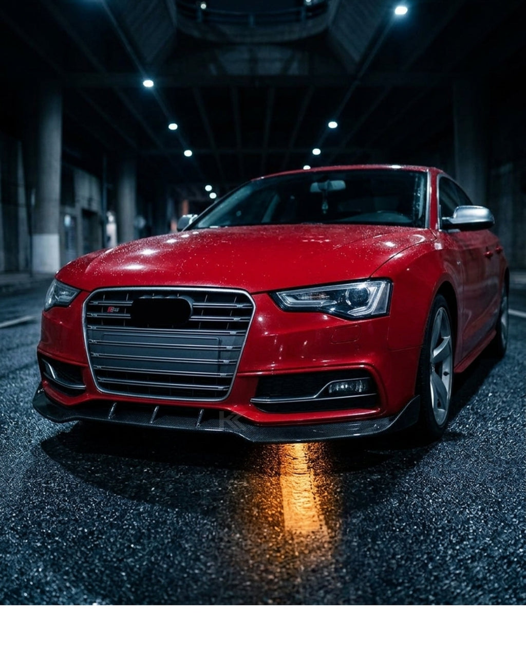 Audi A5 S-Line / S5 B8.5 Facelift Carbon Fiber Front Bumper Lip Splitter Chin Spoiler 2012 - 2016