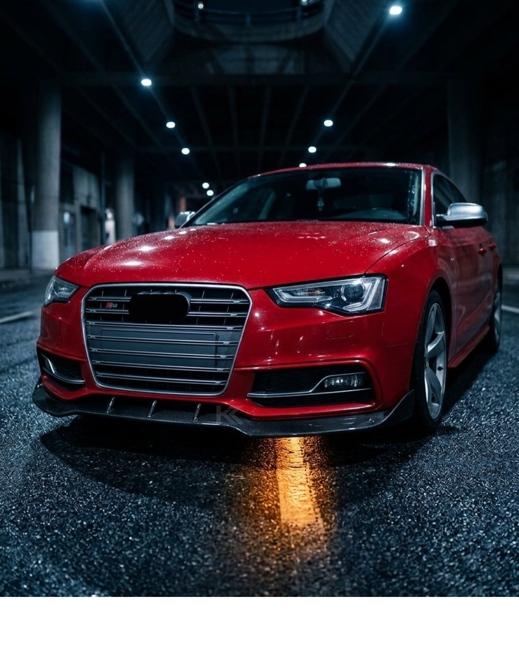 Audi A5 S-Line / S5 B8.5 Facelift Carbon Fiber Front Bumper Lip Splitter Chin Spoiler 2012 - 2016
