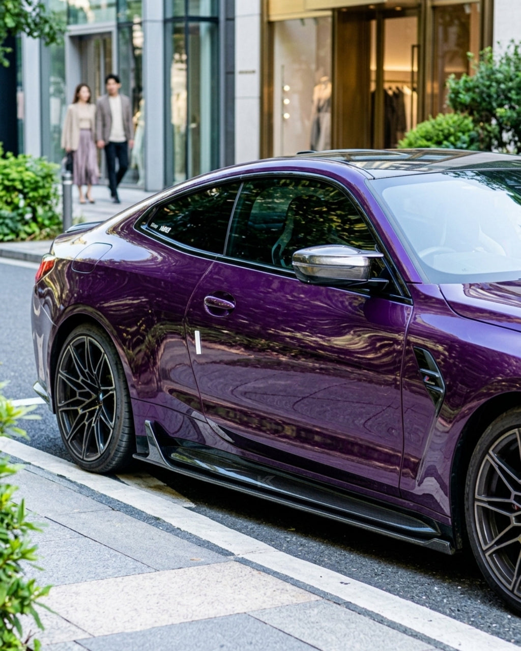 Dry Carbon Fiber Side Skirt Extensions – BMW G82 & G83 M4 Coupe (2021+)