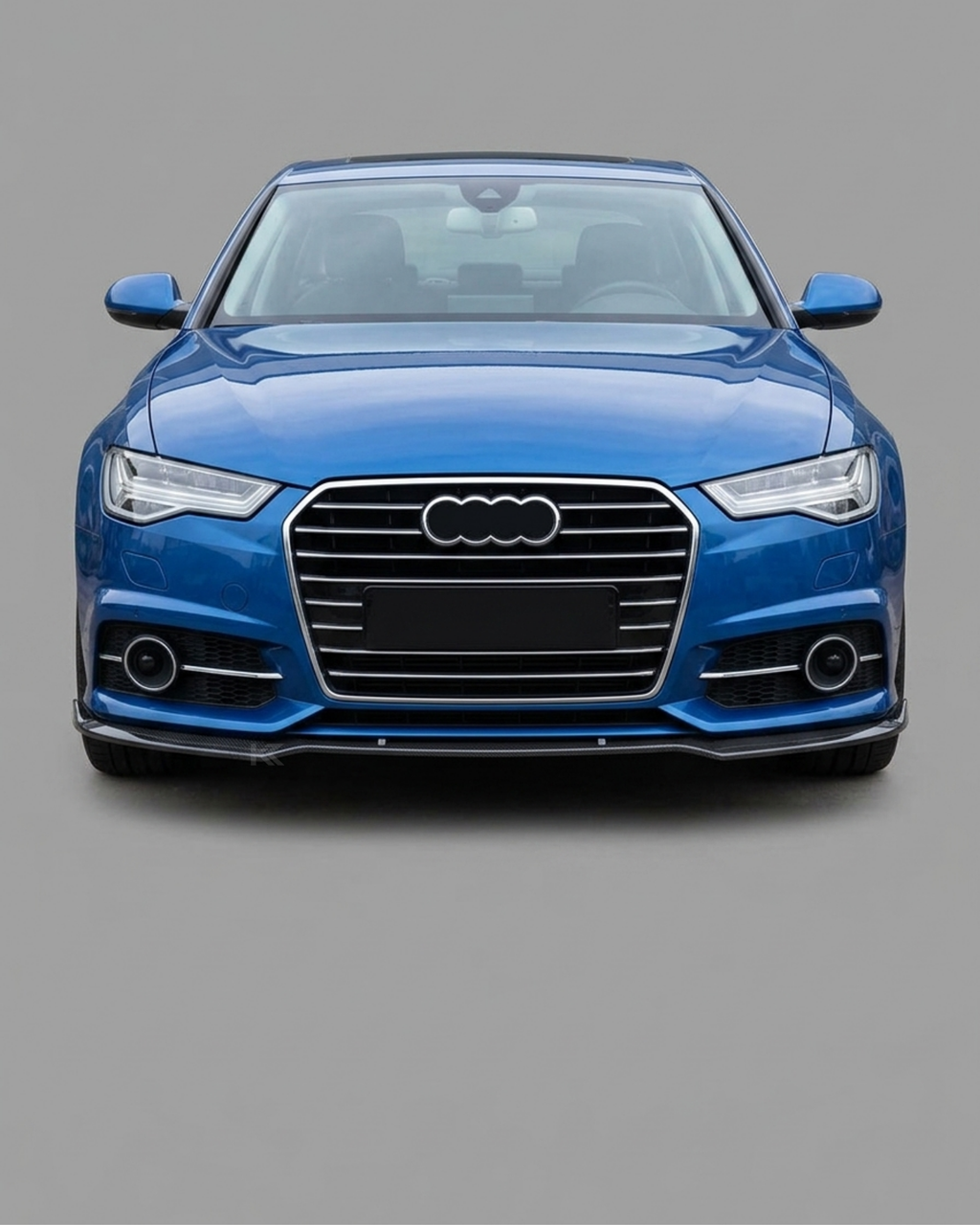 Audi A6 / S6 C7.5 Carbon Fiber Front Lip – Gloss Black Splitter (2016–2018 Sedan)
