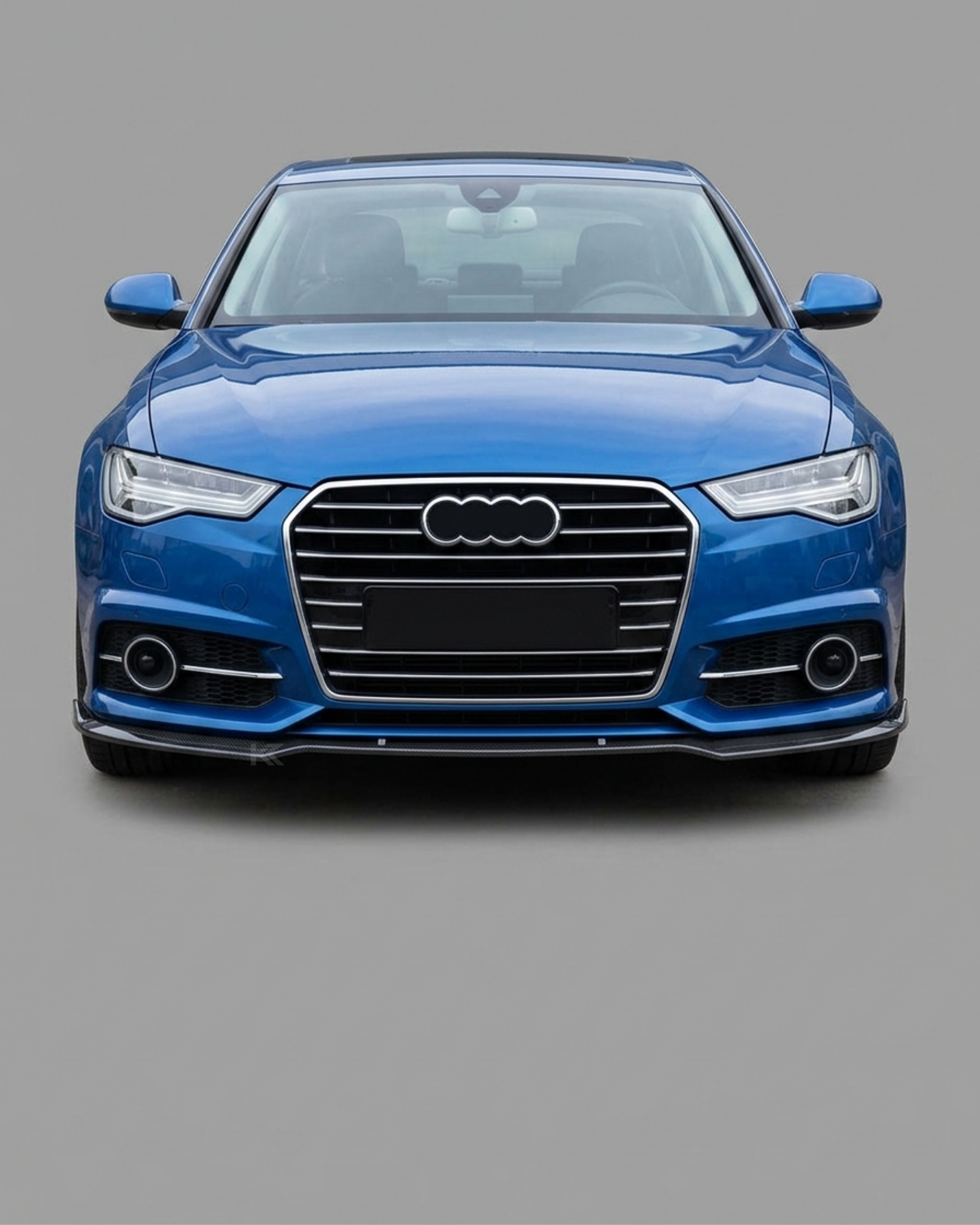 Audi A6 / S6 C7.5 Carbon Fiber Front Lip – Gloss Black Splitter (2016–2018 Sedan)