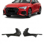 Audi S3 8Y / A3 S-Line Sedan Carbon Fiber Front Bumper Canards 2021 - 2023