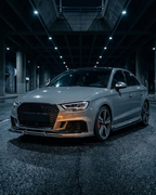 Audi RS3 8V Sedan (2017-2019) Carbon Fiber Front Lip – Facelift RS3 Bumper Front Lip