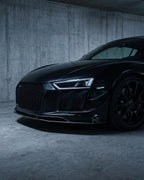 Audi R8 V10 Coupe 4S Gen 2 Carbon Fiber Custom-Style Front Bumper Lip Splitter Set 2016 - 2018