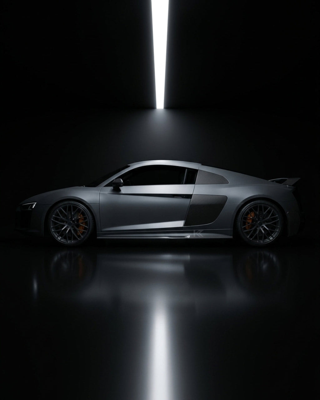Audi R8 V10 Coupe 4S Gen 2 Carbon Fiber Side Skirts Door Extension Lip 2016 - 2019