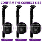 ZOOM Suspension Seatpost Ø27.2/30.9/31.6mm × 350mm