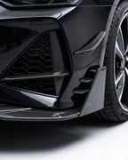Audi RS7 C8 Sportback 4-Door Pre-Preg Dry Carbon Fiber Front Bumper Diffuser Lip Set 2019 - 2021