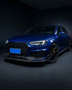 Audi RS4 B9 Front Lip – Prepreg Dry Carbon Fiber Center Splitter (2019)