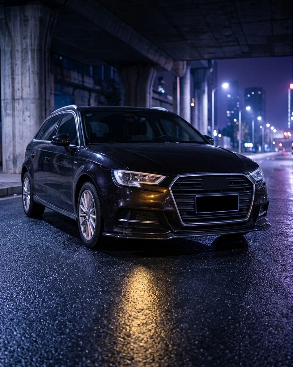 Carbon Fiber Front Lip Splitter – Audi A3 / S3 8V S-Line Hatchback (2017-2019)