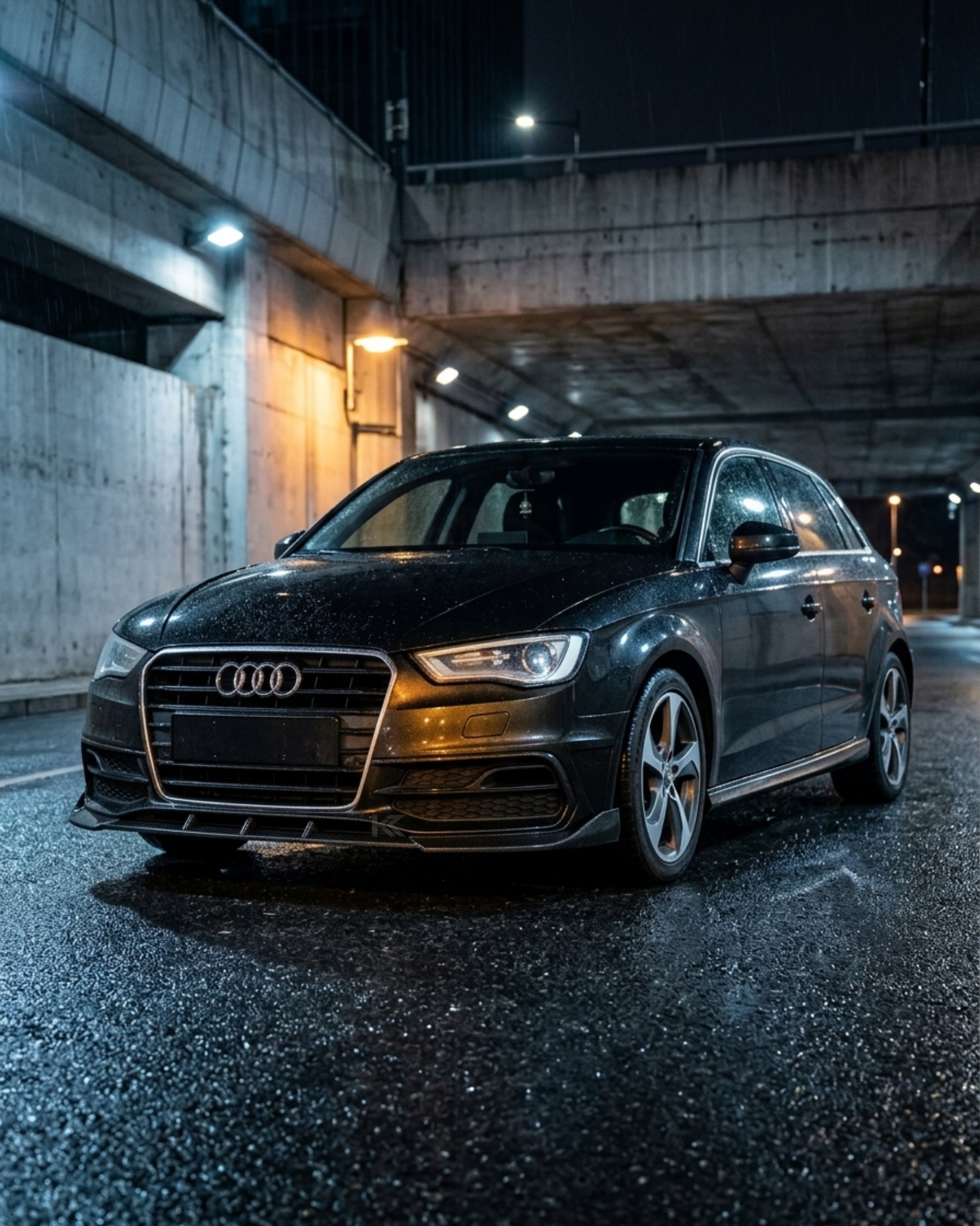 Carbon Fiber Front Bumper Lip for Audi A3 S3 8V Hatchback 2014-2016