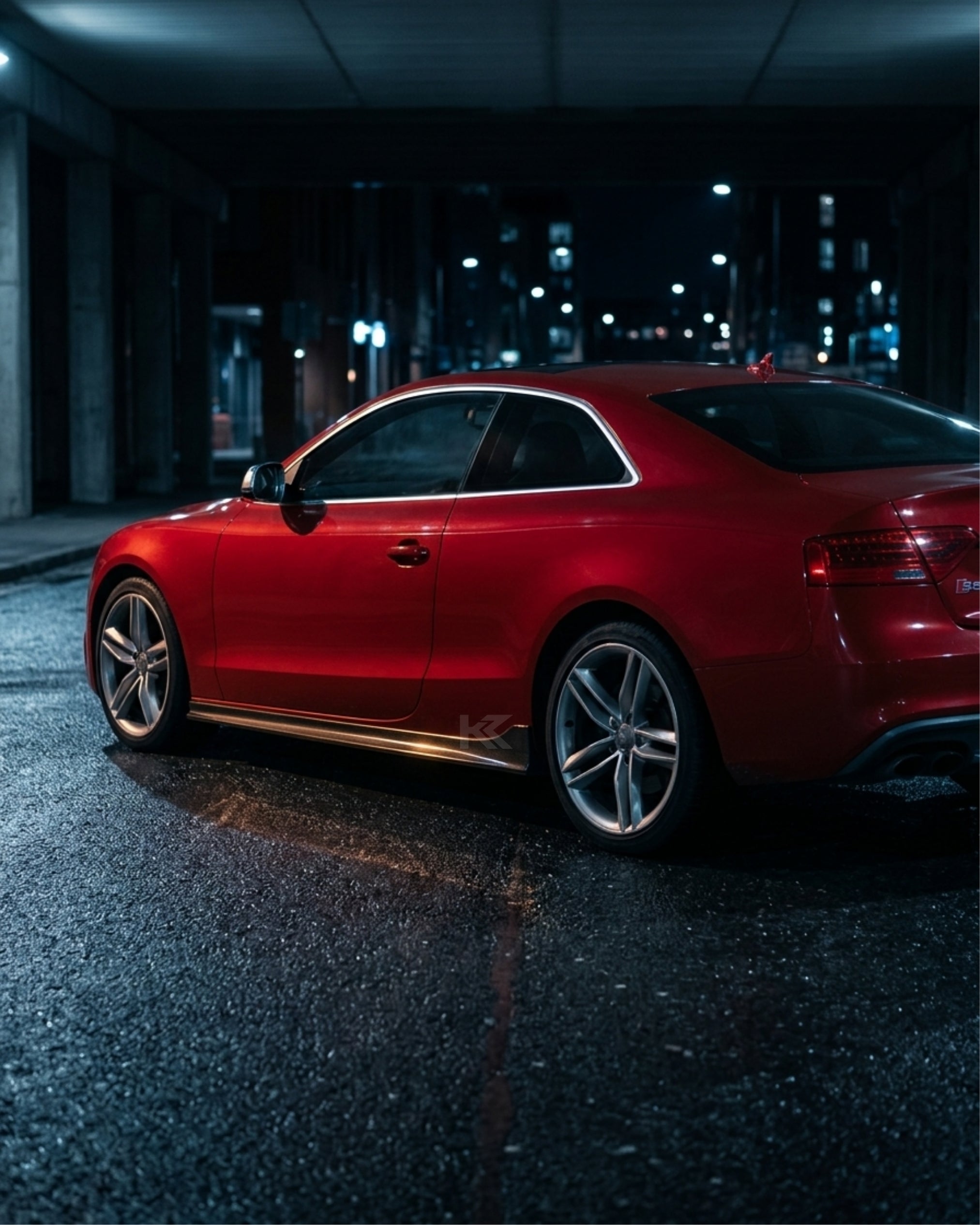 Audi A5 / S5 Coupe 2-Door Carbon Fiber Side Skirt Extensions 2008 - 2016