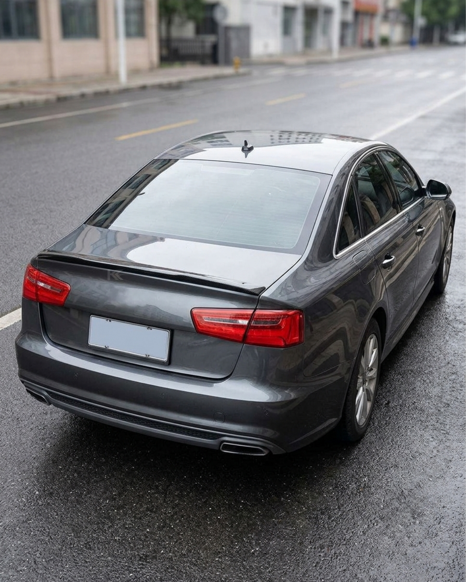 Audi A6 C7 (4G) Carbon Fiber Rear Trunk Spoiler – S-Line Style (2012–2016 Sedan)