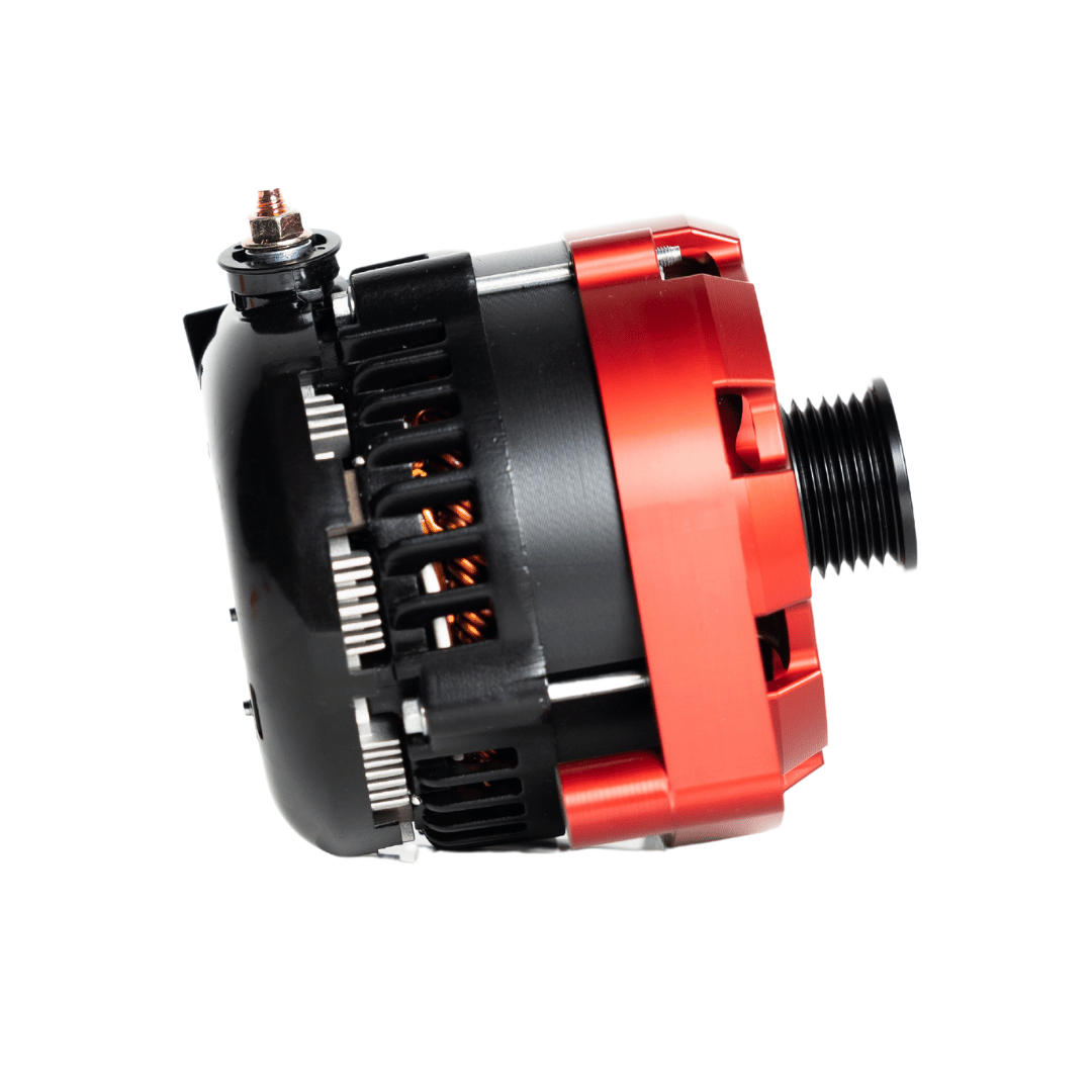 1996-2024 GM Billet High Output Alternator (Red) by JS Alternators