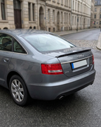 Audi A6 C6 Carbon Fiber Trunk Spoiler – S6 Style Rear Wing (2005–2011 Sedan)