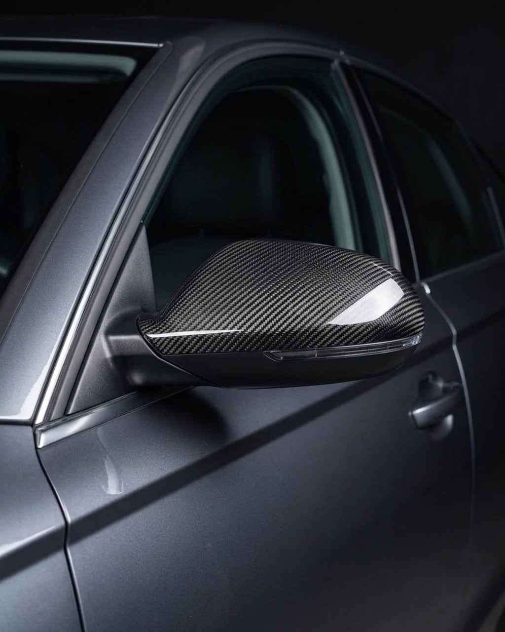 Audi A6 C7 / S6 Carbon Fiber Mirror Cap Housings 2011 - 2018
