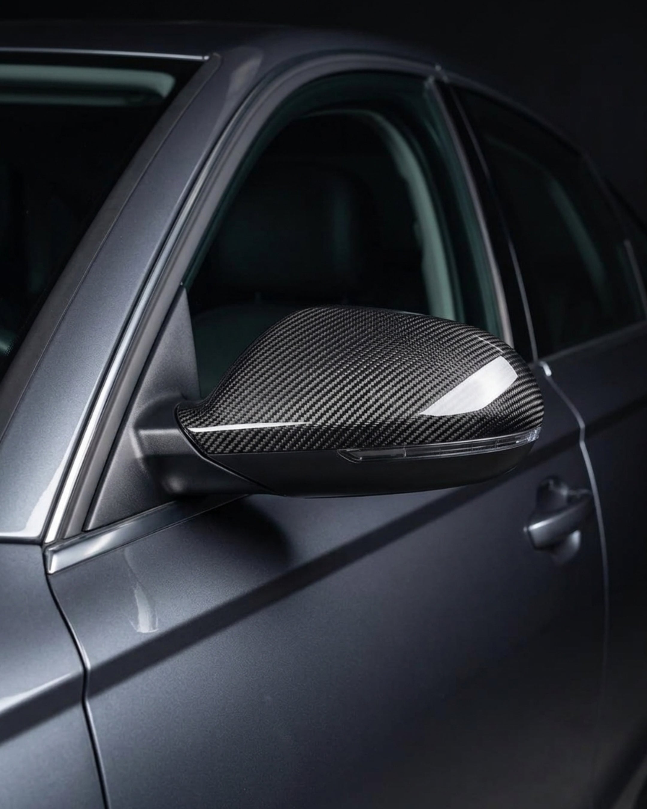 Audi A6 C7 / S6 Carbon Fiber Mirror Cap Housings 2011 - 2018