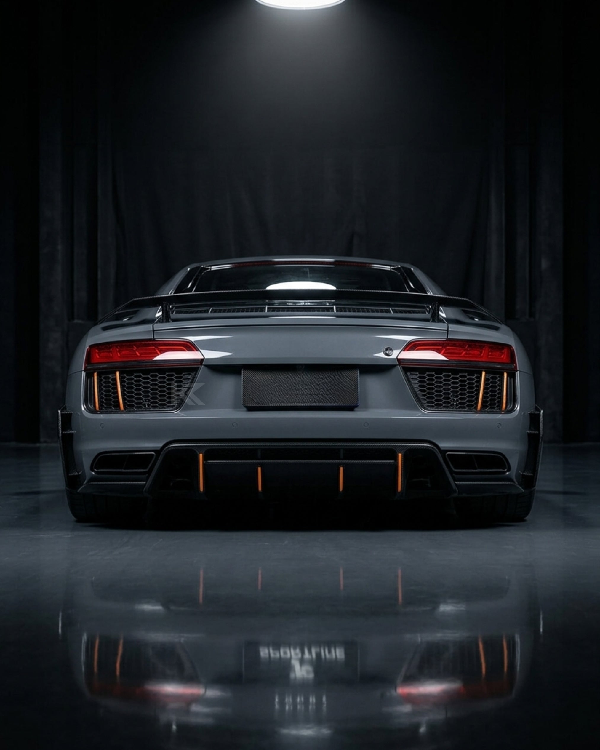 Audi R8 V10 Coupe 4S Gen 2 Carbon Fiber Rear Bumper Vent Fender Covers 2016 - 2018
