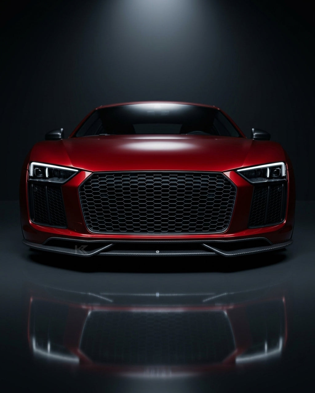 Audi R8 V10 / V10 Plus Coupe 4S Gen 2 Carbon Fiber Front Bumper Lip Spoiler Set 2016 - 2018