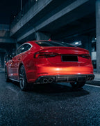 Audi A5 S-Line / S5 B9 Coupe & Sedan Carbon Fiber Gloss Black Rear Bumper Diffuser 2017 - 2019