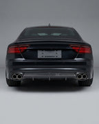 Audi A7 S-Line Sportback Carbon Fiber Rear Bumper Boot Diffuser 2013 - 2014