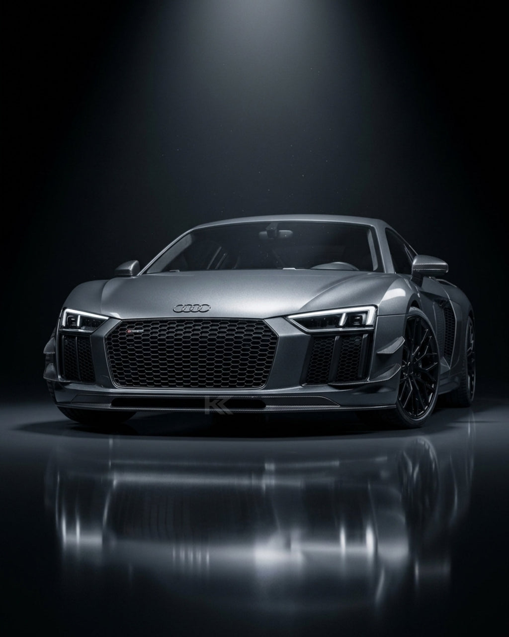 Audi R8 V10 Coupe 4S Gen 2 Dry Carbon Fiber Custom-Design Front Bumper Lip Spoiler 2016 - 2018
