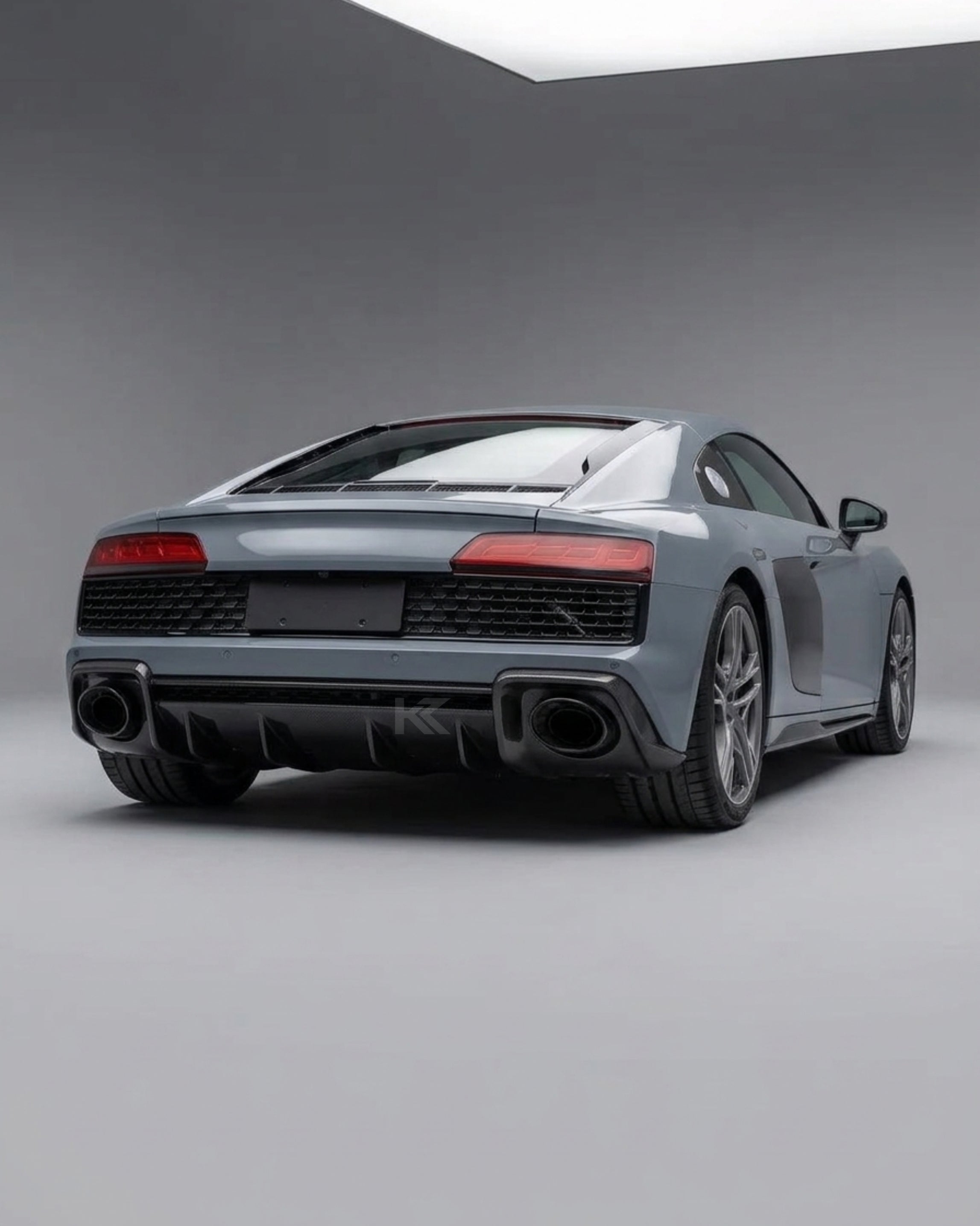 Audi R8 V10 Coupe 4S Gen 2 Facelift Prepreg Dry Carbon Fiber Rear Bumper Diffuser Lip 2019 - 2023