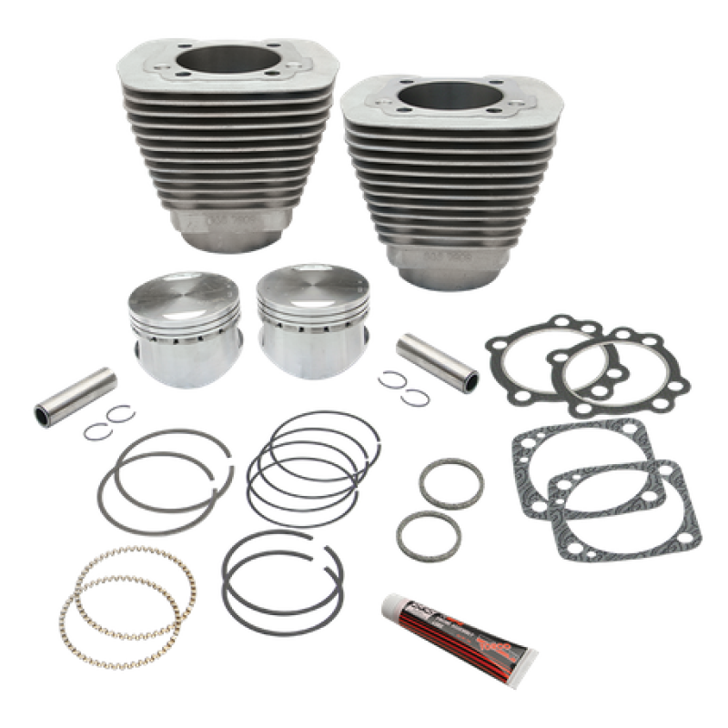 S&S Cycle 84-99 BT 96in 3 5/8in Big Bore Cylinder & Piston Kit - Natural