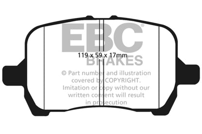 EBC 04-06 Chevrolet Cobalt 2.0 Supercharged Ultimax2 Front Brake Pads