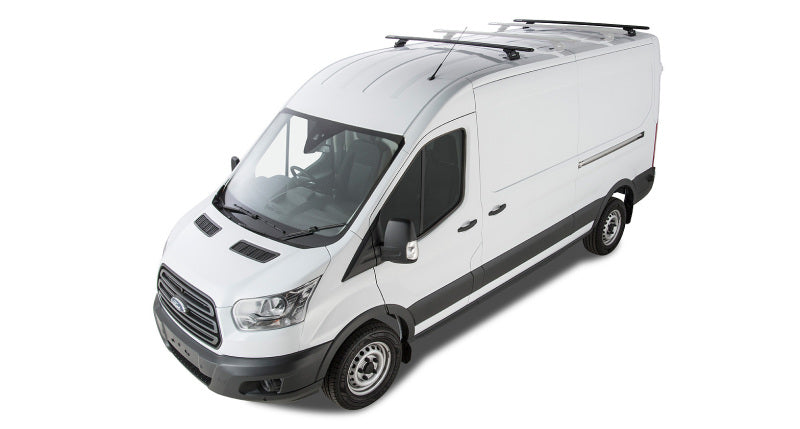 Rhino-Rack 14-21 Ford Transit 2 Door Wagon Vortex RLTP 2 Bar Roof Rack - Black
