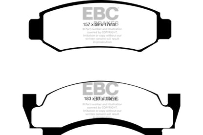 EBC 74 Amc Ambassador 5 Ultimax2 Front Brake Pads