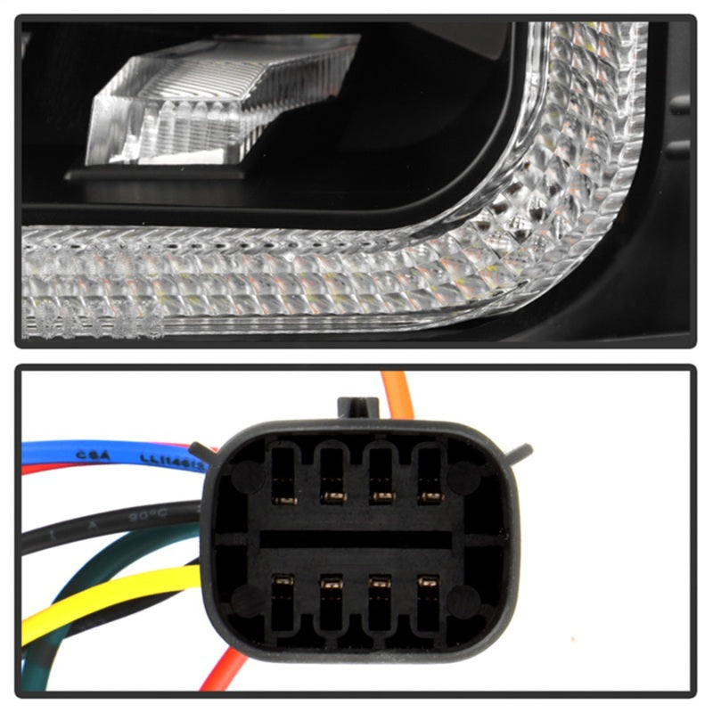 Spyder 15-20 GMC Yukon  Halogen Model Only Projector Headlights - Black (PRO-YD-GY15HALSI-SBSEQ-BK)