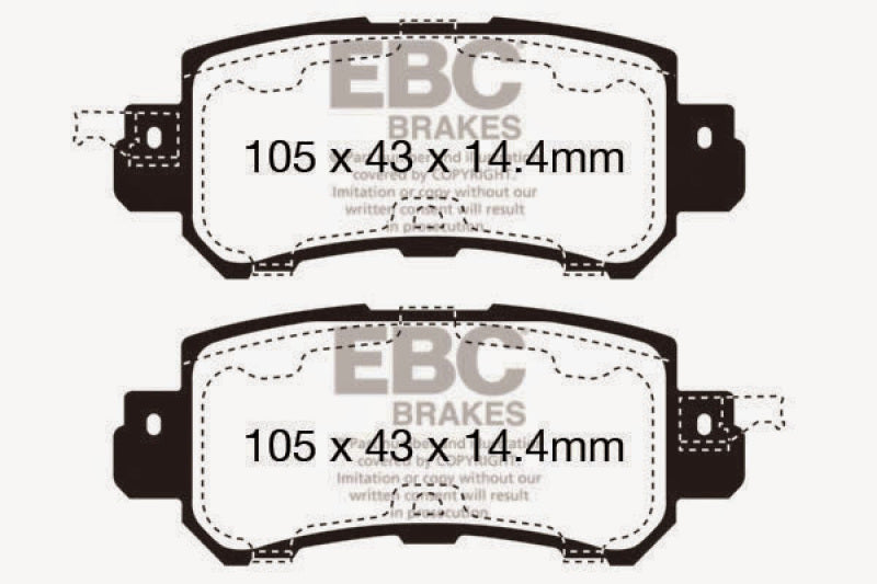 EBC 12+ Mazda CX-5 2 Ultimax2 Rear Brake Pads